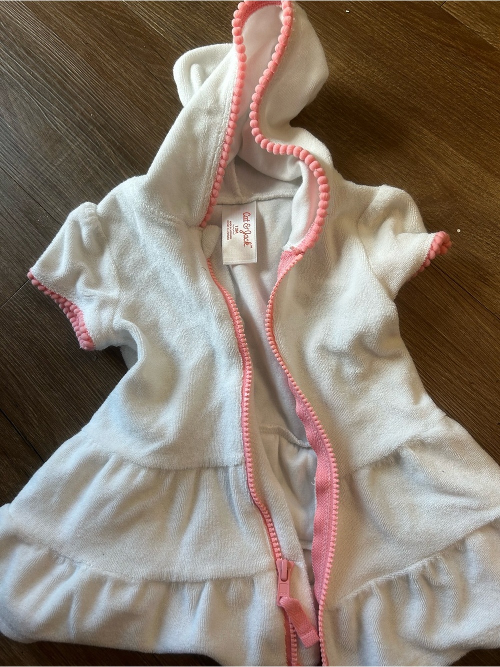 Cat & Jack towel material hooded jacket